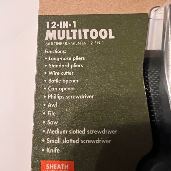 12 n 1 multitool  bottle opener screwdriver wire cutter pliers and more - Picture 4 of 4